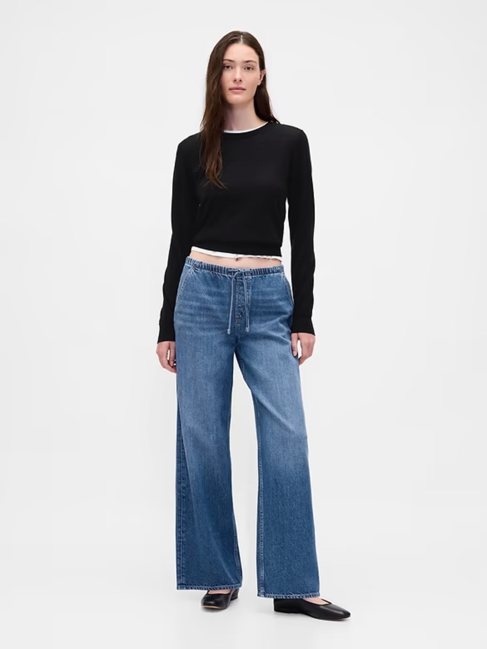 NWT! Gap Low Rise UltraSoft Easy '90s Loose Jeans Medium Indigo - Small🩷865124